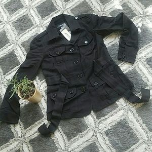 NWT F21 Casual Linen Jacket w/Belt